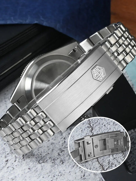Montre Miyota 9015 [mécanique automatique movement] Case pour homme en acier inoxydable Case Shape: Round Case