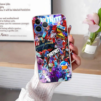 F-Fortnites-Cools Phone Case For IPhone 17 16 15 14 13 12 11 Pro Max Plus Soft Cover Personalized DIY