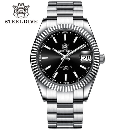 Steeldive SD1933 New Arrival 39MM Stainless Steel Case Sapphire Glass NH35 Automatic Dive Watch with Date