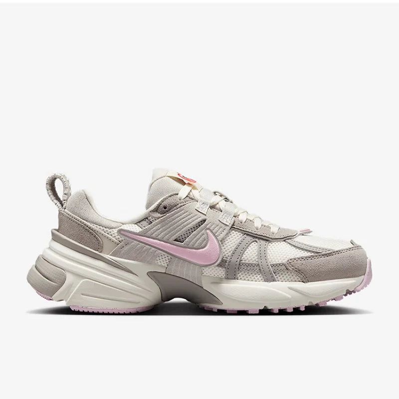 Nike's New Y2K Retro-Style Cushioning Soft-Elastic Comfortable Design Running Shoes for Men and Women V2K Run Lightweight Grip-Stable Support Commuter Dad Shoes Romantic Color Scheme Futuristic Design Versatile Casual Sneaker