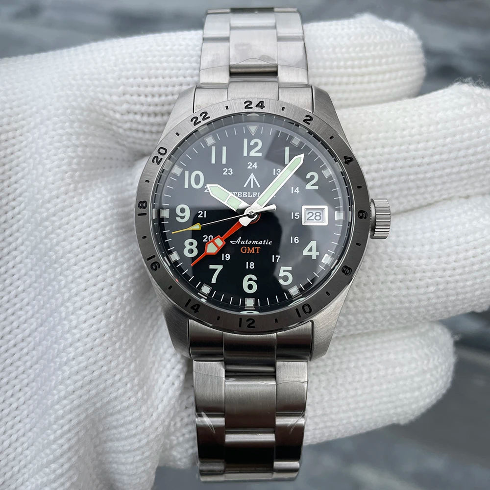 STEELFLIER Official SF792 GMT Mechanical Dive Watches Super Luminous NH34 Movement 20Bar Waterproof Luxury Stainless Steel Watch