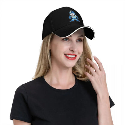 Megaman 8bits Baseball Cap Luxury Hat Golf Hood sun caps Golf Women Men's