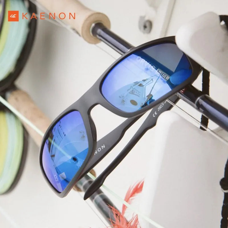 KAENON Classic Polarized Sport Sunglasses for Men and Women Ideal for Driving Fishing Outdoor Running Sun Glasses UV Protection
