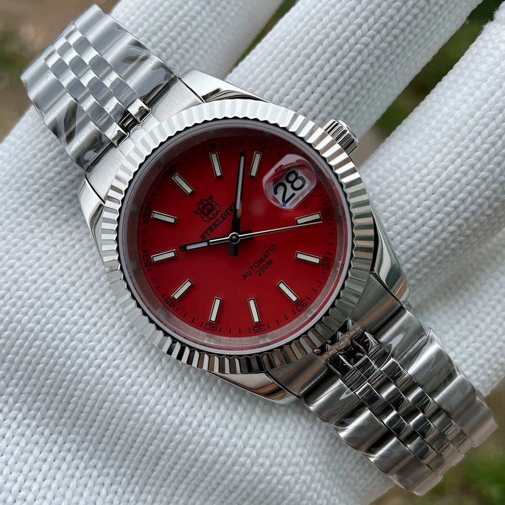 Steeldive SD1933 New Arrival 39MM Stainless Steel Case Sapphire Glass NH35 Automatic Dive Watch with Date