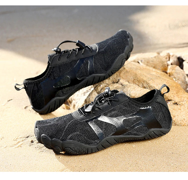 Unisex Wide Toe Barefoot Water Shoes Quick Dry Breathable Soft Sole Beach Aqua Shoes Lightweight Swimming Water Sports Sneakers