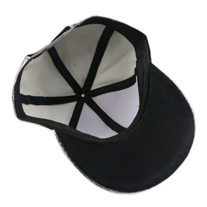Trendy PU Crocodile Skin Hip Hop Cap For Men Women Rap Snap Back Cap Letter Flat Baseball Bonnet Homme Gold Dad Trucker Hat