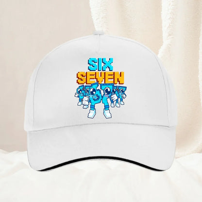 Meme 67 Six Seven 6 7 Italian Brainrot Boné de basebol para homem, boné de camionista, primaveril, casual, para atividades ao ar livre, para ginásio, viseira de sol, boné snapback