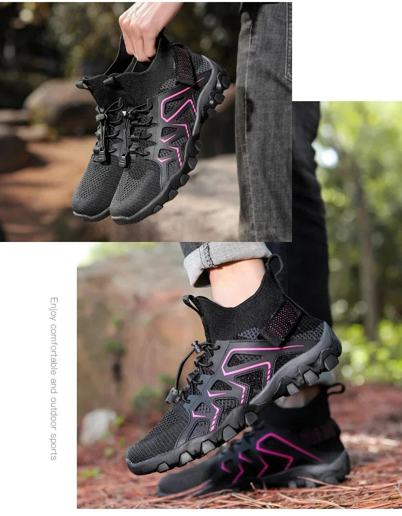 Unisex Breathable Quick Drying Fishing Water Sport Shoes Summer Upstream Barefoot Aqua Boots Outdoor Non-Slip Women Beach Shoes