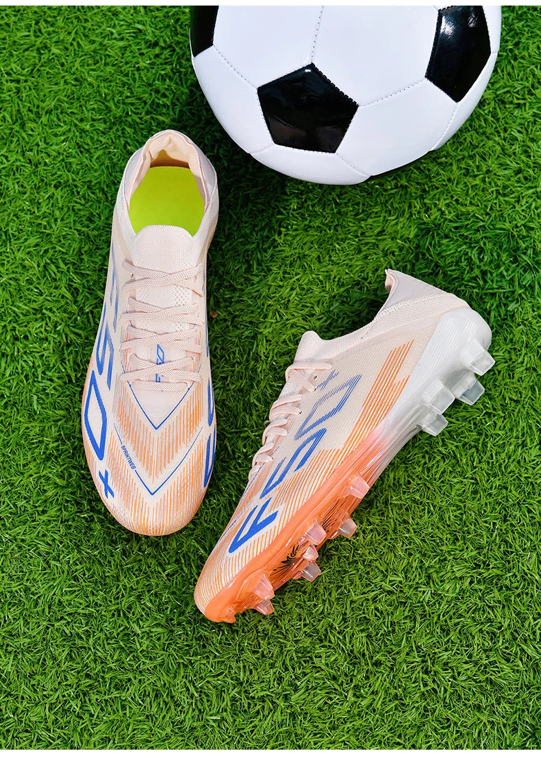 New Men Football Boots Non-Slip Match Grass Cleats High-top High-quality Soccer Shoes Futsal Sneakers Indoor Hot-selling Outdoor