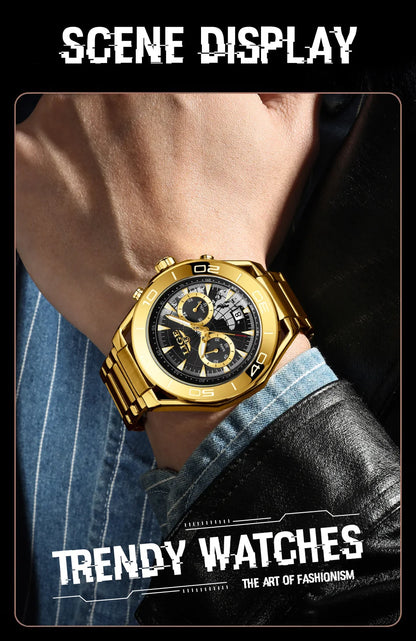 LIGE Luxusuhren für Herren, Freizeit- und Business-Uhren, Herrenmode, wasserdichte Militär-Quarzarmbanduhren für Herren, Montre Homme