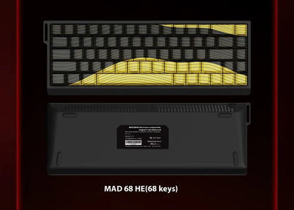 Madlions Mad 60He Magnetic Switch Mechanical Keyboard MAD68 Wired Keyboard Mad60he Custom MAD68he E-sports Gamer Keyboard Gifts