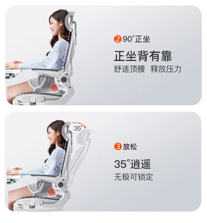 Adjustable Breathable Mesh High Density Sponge Seat Silla De Escritorio Ergonomic Gaming Chair 3D Lumbar Support Racing Swivel