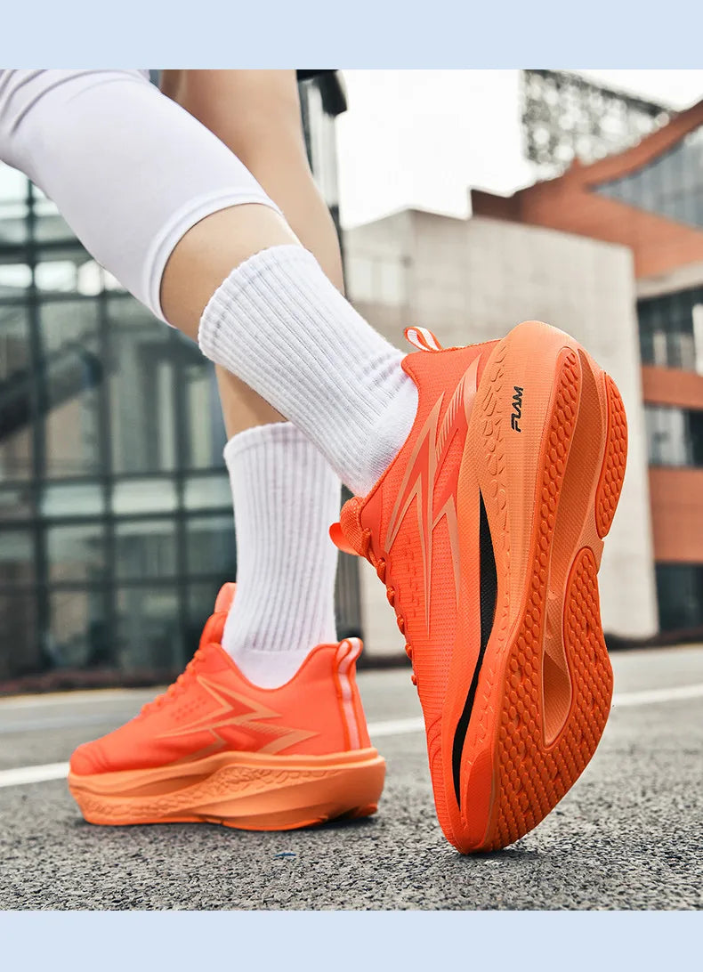 Sports Running Shoes Speciality Marathon Men Breathable Lightweight Carbon Board Women's Comfortable Athletic Nonskid Sneakers