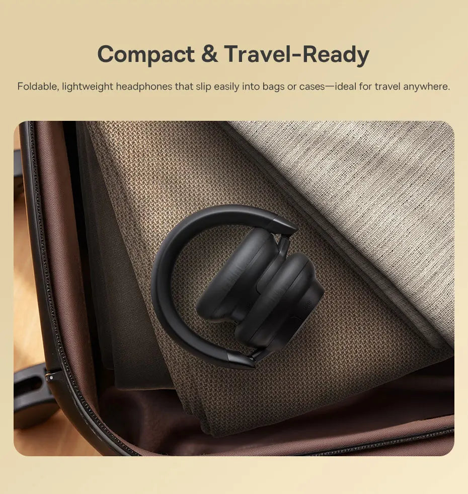 Baseus Bowie MH1 Bluetooth Headphones 48dB Noise Cancellation Hi-res LDAC Over Ear Headset Audio Wireless Earphone Earbuds