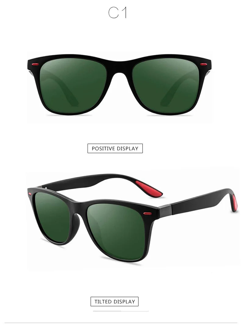 Fashion Classic Polarized Sunglasses Men Women Square Sun Glasses Anti-glare Goggle Travel Fishing Cycling Sunglasses UV400