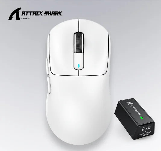 ATTACK SHARK X3 Three-mode Mouse 1K Hz,X3Pro Bluetooth Wireless Mouse 4K Hz Lightweight,PAW3395,650IPS Mobile Speed