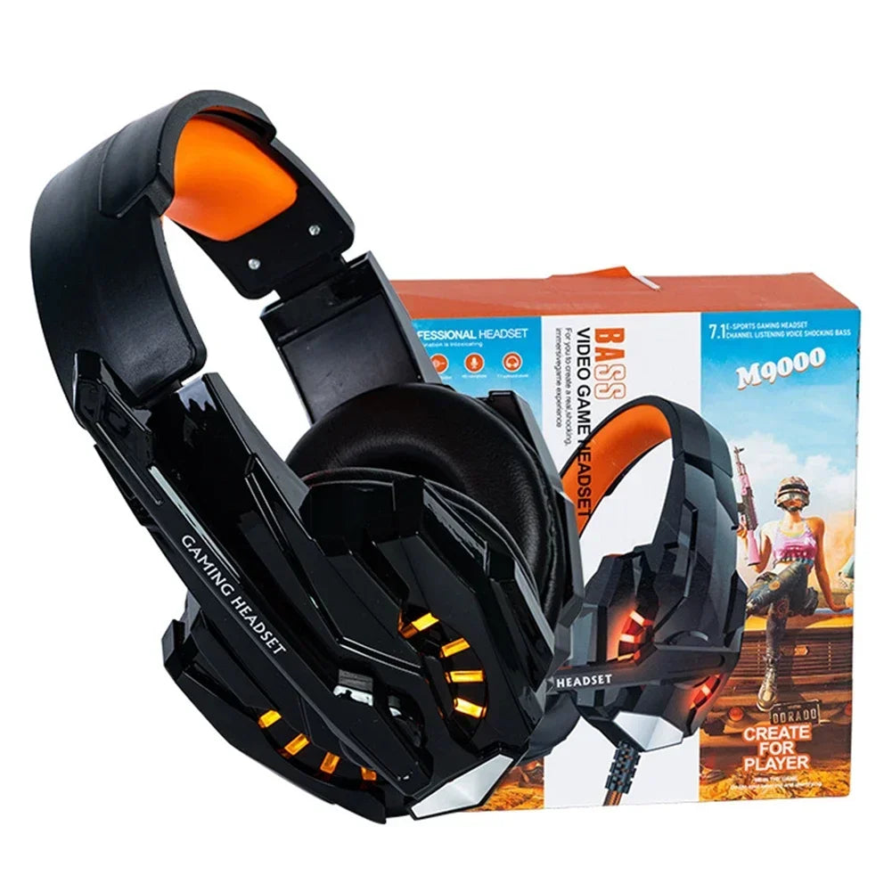 Creative Wired Gaming Headphones High Quality Microphone Led Light Bass Stereo PC Gaming Headset For Computer PS4 PS5 Xbox