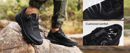 Baasploa Men Hiking Shoes Outdoor Climbing Mesh Breathable Travel Walking Shoes Male Non-Slip Wear Resistant Comfortable Sneaker