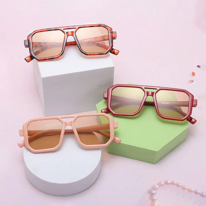 Fashionable Children's Sunglasses UV Protection Korean Style Baby Shades Summer Accessories Outdoor Square Frame Sun Glasses