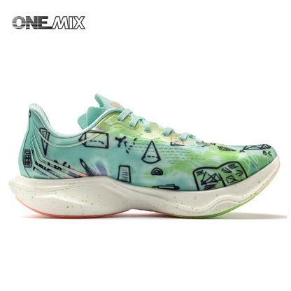 ONEMIX-Nylon Carbon Board Marathon Running Racing Shoes, Professional Stable Support, Shock-relief, Ultra-light Rebound Sneaker