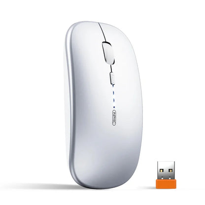 Inphic M1P Rechargeable 2.4G Wireless Mouse Battery Level Display Office Mute Mouse Ultra Thin Portable For Laptop