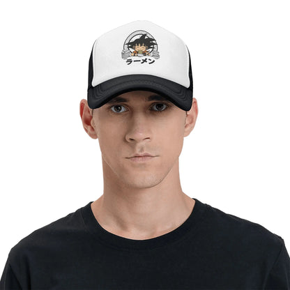 Goku Kid Ramen Dragon Ball Trucker Hat Men Women Vintage Anime Manga Hats Sports Cap Adjustable Polyester Baseball Caps Summer