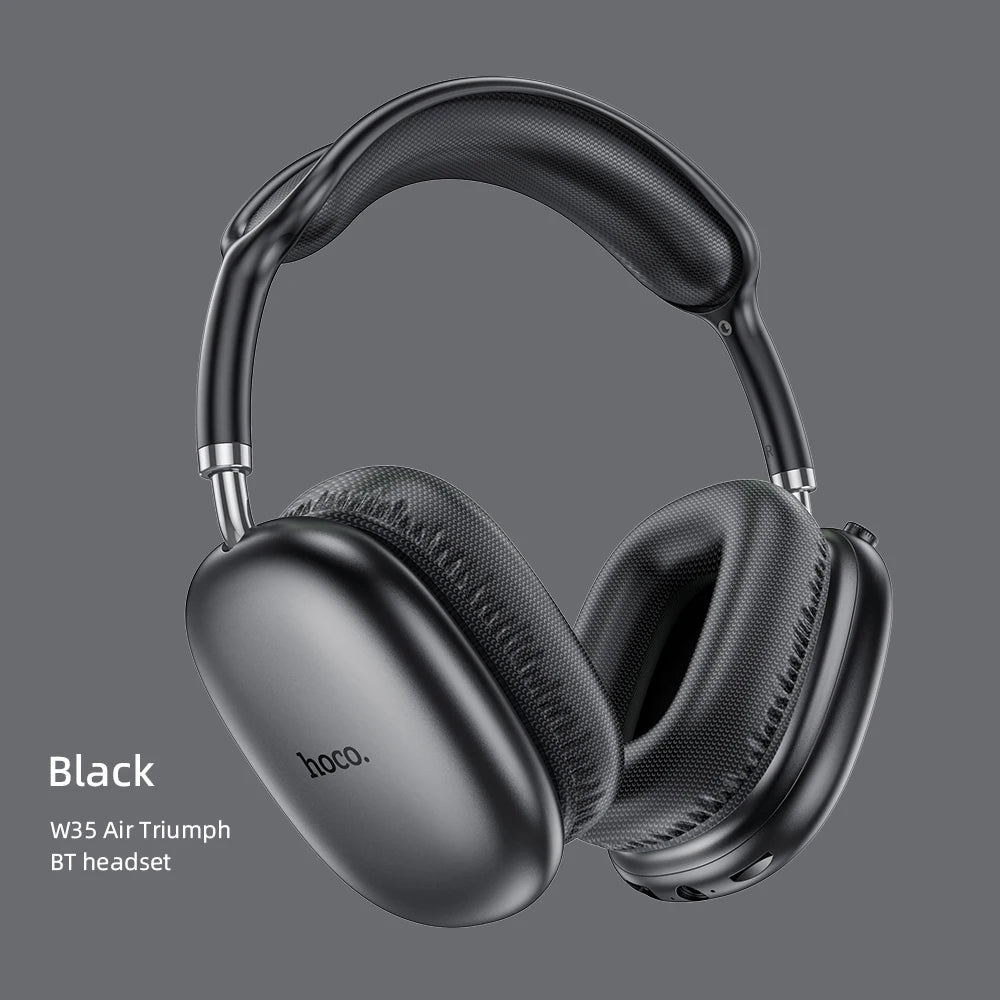 HOCO W35 Air Over-ear Bluetooth Headphones Wireless Sports headset Suport TF card AUX mode Stereo Smart Gaming Student Earphones