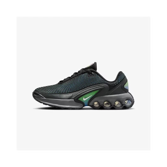 Nike Air Cushion Cushioning Fitness High-Quality Upper Training Women's Low-Top Running Shoes New Lightweight Comfortable Commuting Outdoor Sports Running Shoes Air Max Dn Black and Green Cool Color Fashion Versatile Casual S