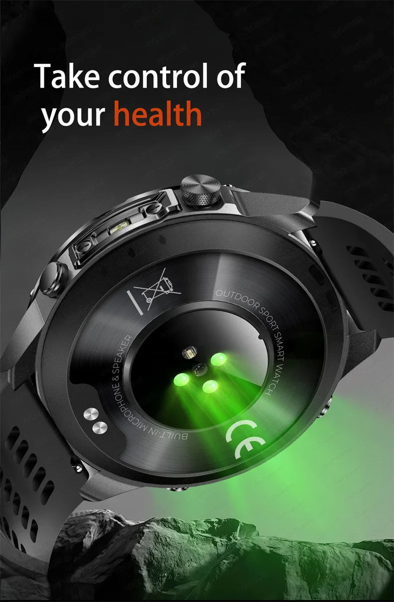 Smart Watch Men GPS Track High End watch Swim Waterproof Watches six axis sensor Sports 2GB Memory GPS Map Compass Smartwatch