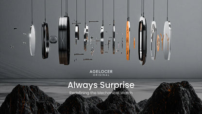 AGELOCER Original Budapest Watch Lady Leather Watch Strap Simple Big Calendar Automatic Mechanical Watch Birthday Gift for Women