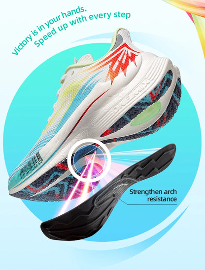 ONEMIX 2026 New Arrival Training Running Shoes for Men, Full Sole Nylon Plate Sport Shoes, Breathable Summer Female Jogging Shoes