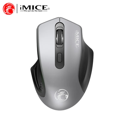 Silent 2.4G USB Wireless Mouse Battery Style Optical Tracking Computer Mice Receiver Soundless Mice For Office Laptop Ipad Mac