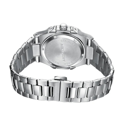 AOCASDIY Montre de luxe professionnelle étanche pour homme, date luminescente, acier inoxydable, carrée, à quartz, reloj hombre