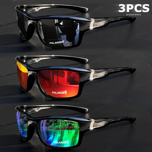 1pcs/3pcs Polarized Driving Sunglasses for Men Women, Sports Anti-Glare Cycling Goggles Running Fishing Sun Glasses UV400
