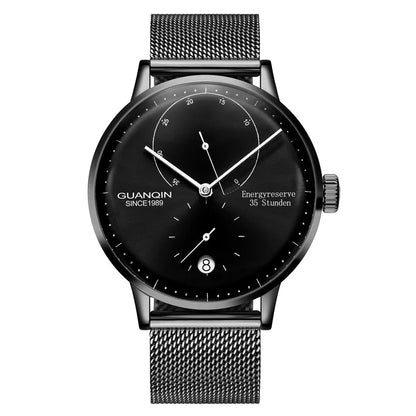 GUANQIN Mechanical Business Watch Men Luxury Brand Luminous Stainless Steel Strap Wrist Mens Automatic Watches Clock relogio BYR