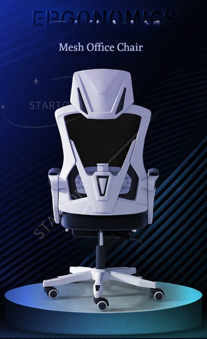 High Density Sponge Mesh Office  New Design Home Office Furniture Comfortable  Chair with Footrest