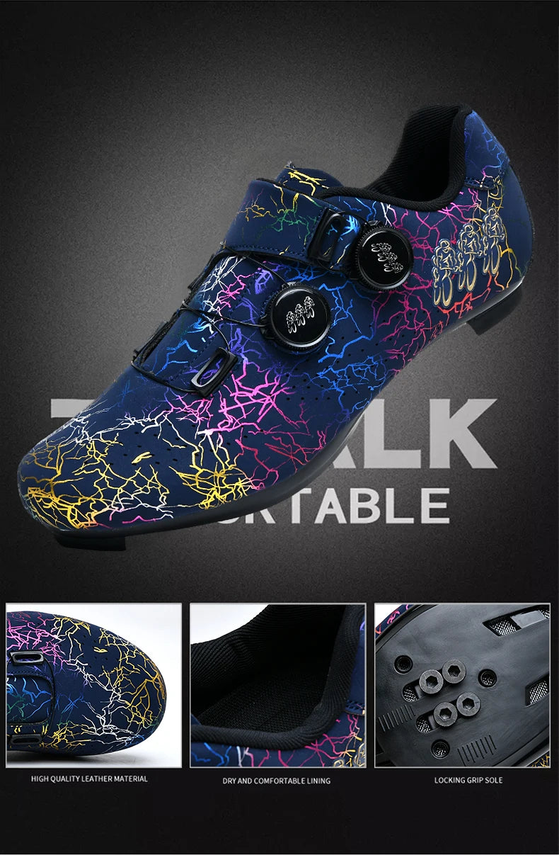 Professionelle Rennradschuhe für Herren und Damen – selbstarretierende Speed-Fahrradschuhe mit SPD-Cleats für Racing und Wettkampf