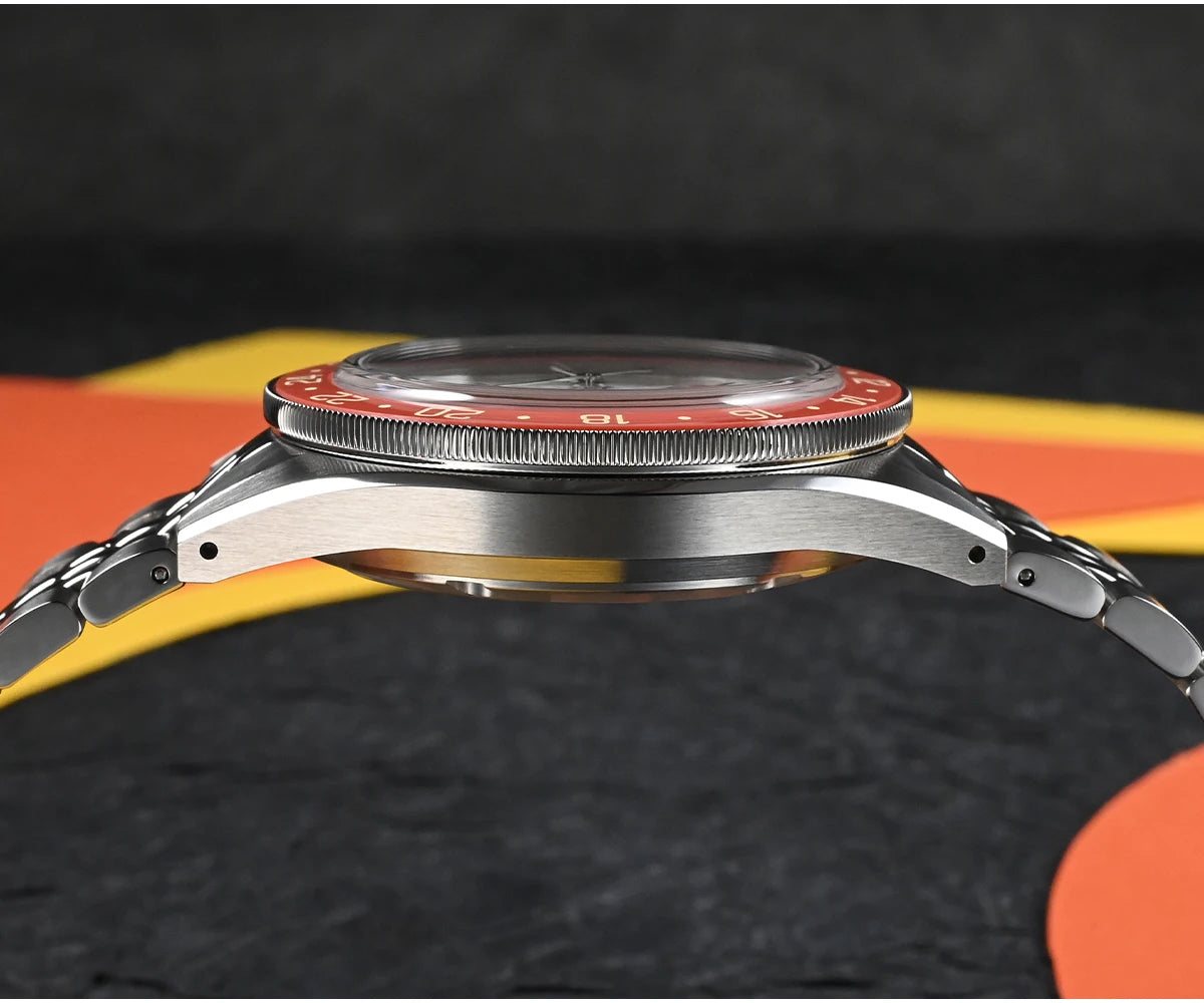 San Martin 39.5mm Limited Edition Full Lume Dial Automatic Mens Watch NH34 GMT 6H Date 10Bar Luxury Kol Saati SN0116W