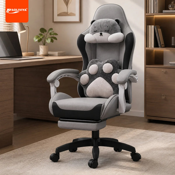 AOLIVIYA Gaming Chair Live Streaming Game Seat Adjustable Reclining Computer Ergonomic Long Sitting Internet Cafe Swivel