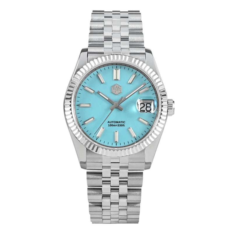 San Martin 36.5mm Men Dress Watch Top Brand Luxury Automatic Mechanical Fashion Couples Watches Sapphire Waterproof 100m BGW9