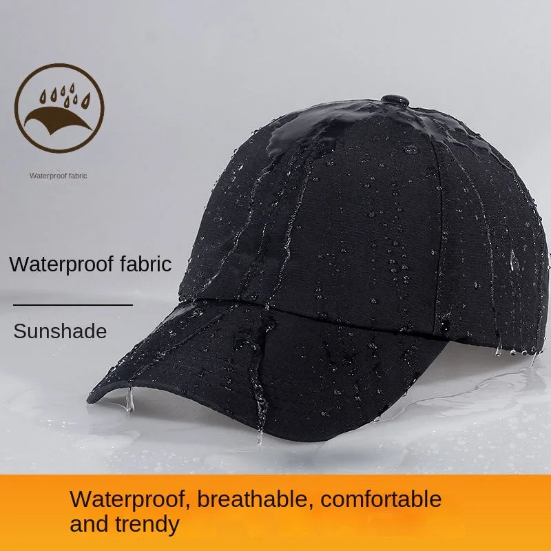 Boné de golfe e basebol impermeável para homem; bonés ao ar livre à prova de vento e respiráveis com proteção UPF50+ para mulher; chapéu desportivo ajustável para chuva