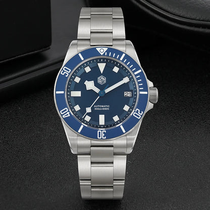 San Martin SN0121TD Titanium Diving Watch ST2130 Automatic Movement Watches Grade5 Titanium 120 Click Waterproof 300m Wristwatch