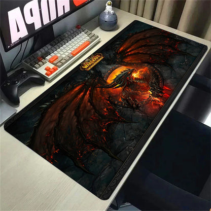 Natural Horde Alliance Mouse Pad Rubber Large Computer Desk Keyboard Mat HD World Of Warcraft Gaming Mousepad Speed Locking Edge