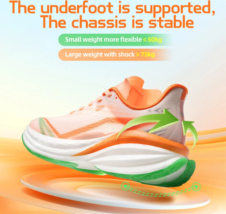 Zapatillas de running ONEMIX YUE SHUANG para hombre con amortiguación de aire, zapatillas deportivas para pareja, calzado deportivo para correr al aire libre y caminar para mujer