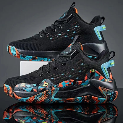 Men Basketball Shoes Breathable Cushioning Non-Slip Wearable High Quality Sports Shoes Gym Training Athletic Basketball Sneaker