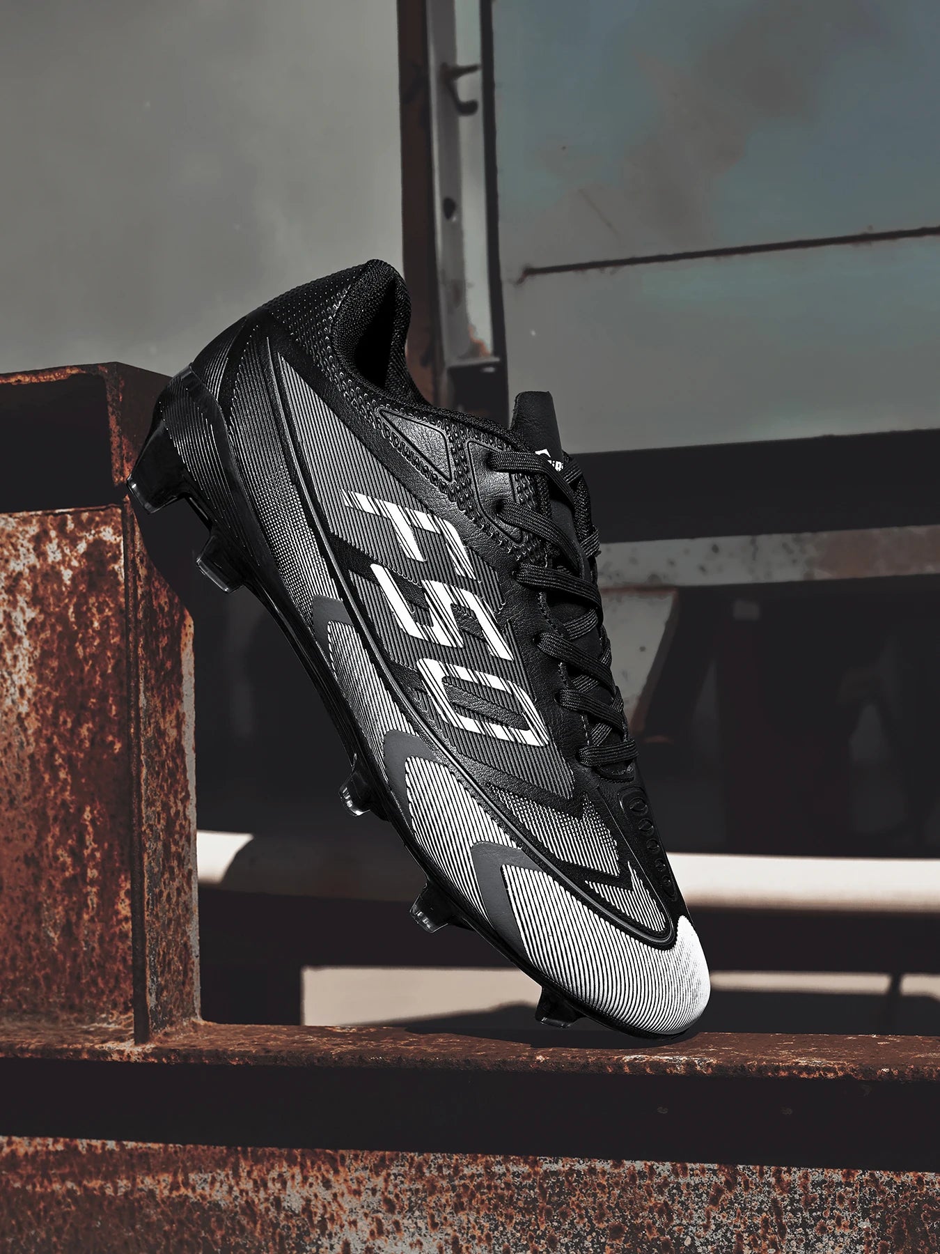 Unisex AG FG Soccer Shoes PU Woven Fabric Upper TPU Shockproof Sole Wear Resistant Anti-slip Teenager Competition Sneakers