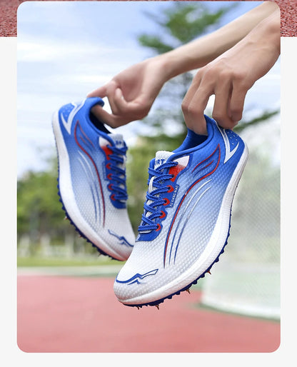 High Quality Men Women Track and Field Shoes Youth Anti Slip Sneakers Outdoor Professional Jumping Runn Shoes Student Trainers