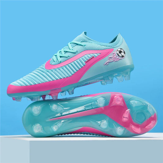 New Men Football Boots Sport Soccer Shoes Outdoor Cleats Adult Non Slip Boys Long Spikes Training Breathable Match Comfortable