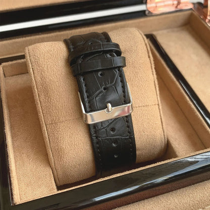 UTHAI Montre homme de luxe légère pour le travail, marque de luxe, carrée, classique, avec calendrier, étanche, bracelet, montre-bracelet à quartz pour homme, cadeau