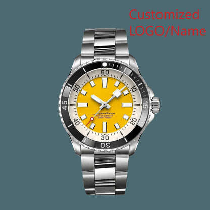 A11 Store Customized Watch Super ocean Mens Automatic Mechanical Watch Stainless Steel  Black Blue Ceramic Bezel 44mm